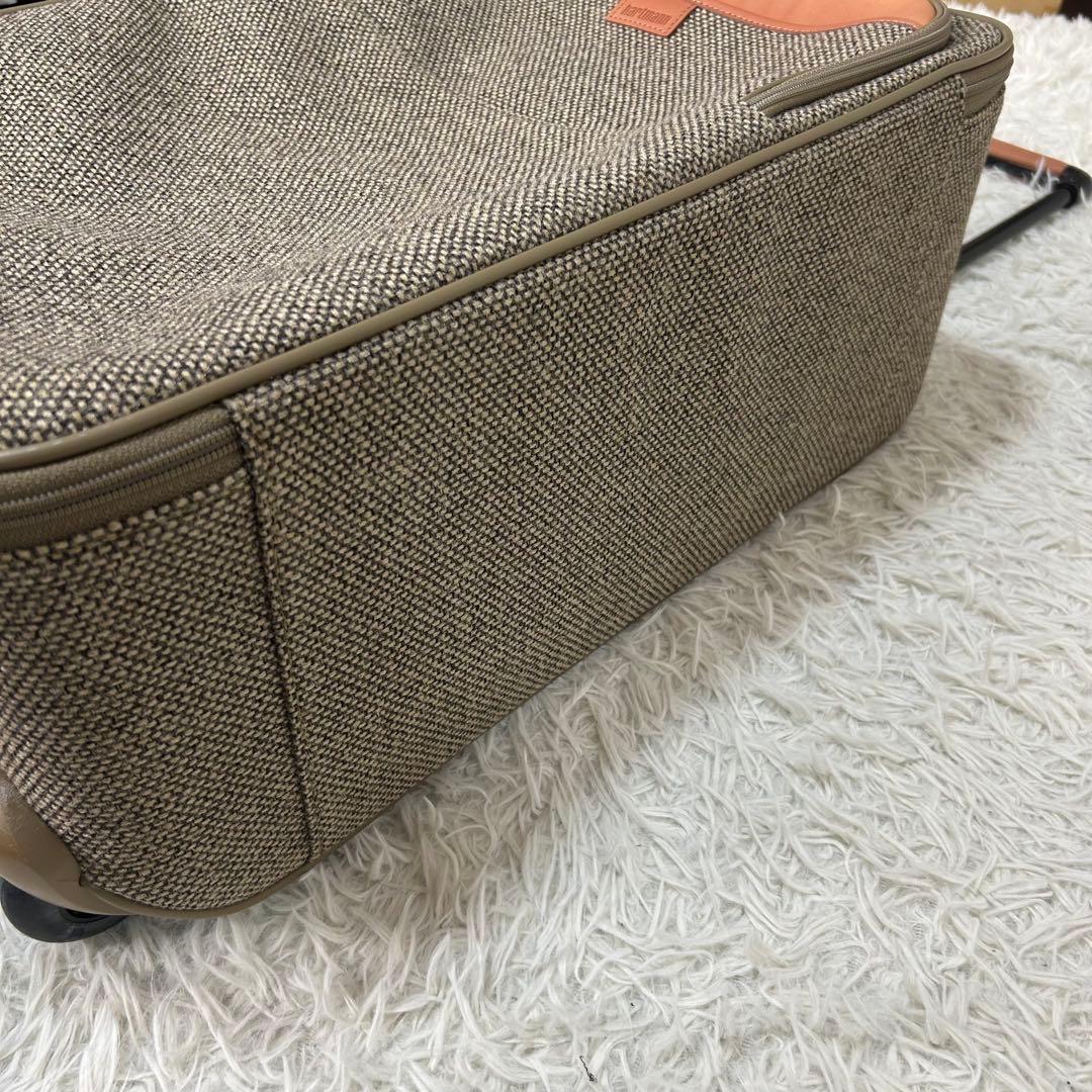 タグ付き✨ hartmann ツイード×レザー トラベルキャリーケース トロリー