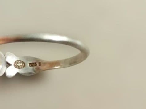 e  ジョージジェンセン リング ムーンストーン シルバー