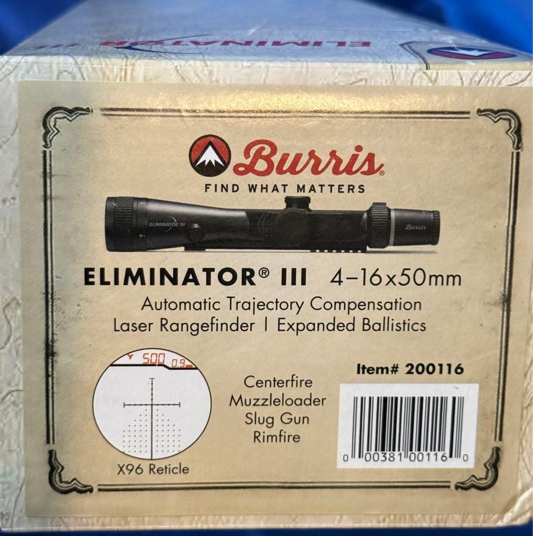 バリス　実銃用　レンジファインダースコープ エリミネーターⅢ