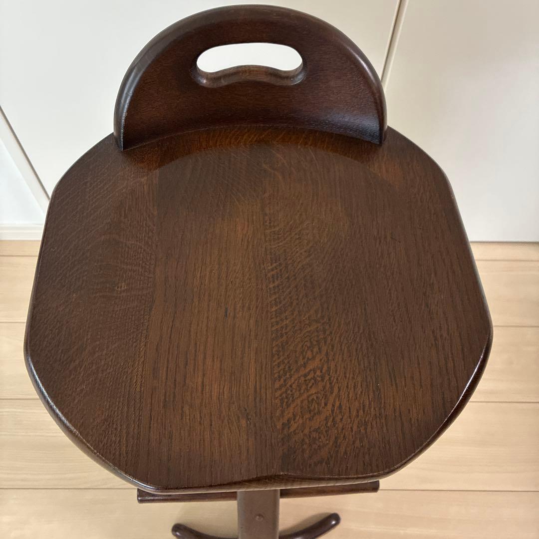 オランダ　カウンターチェア　オーク無垢材