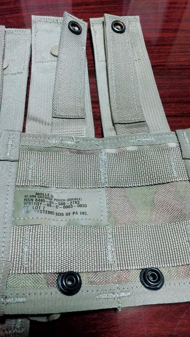 【米軍 US ARMY】グレネードポーチ　ダブル　新品未使用　4点