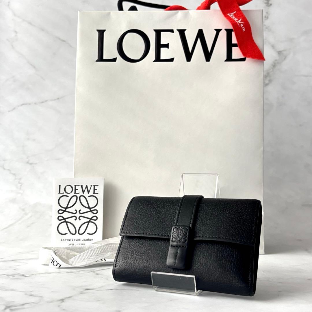 美品✨️LOEWE ロエベ 三つ折り財布 バーティカルウォレット 財布