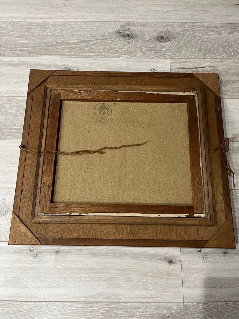 風景画 木製フレーム付き