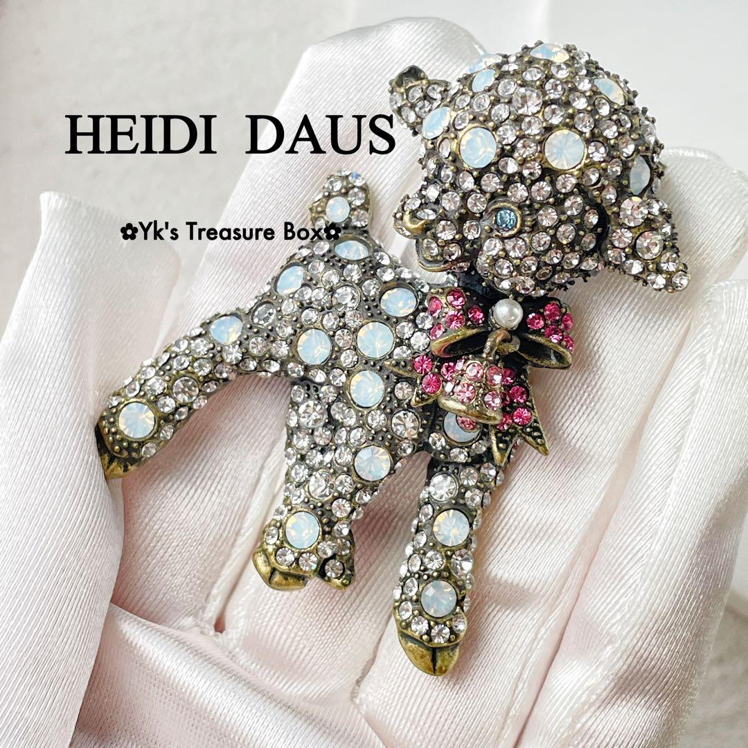 Z172/HEIDI DAUS/古金色/オパール パヴェ 羊 ひつじブローチ
