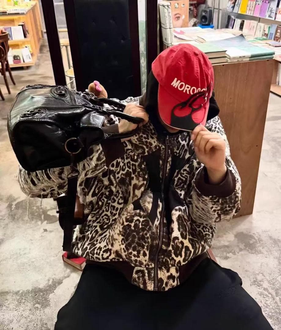 即日発送 MOWALOLA レオパード柄 ボンバージャケット M