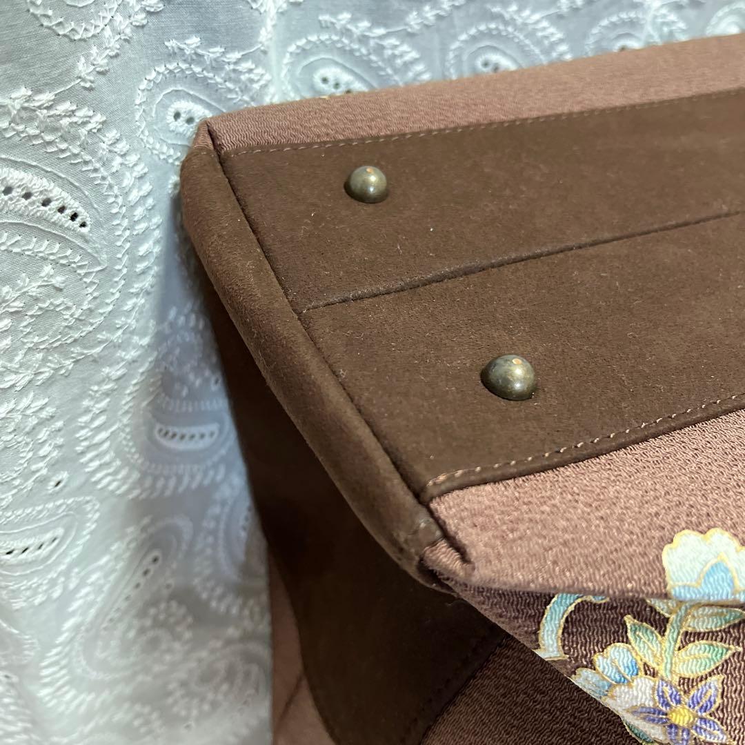 【新品】OKAJIMA 刺繍入り和装用バッグ 中型