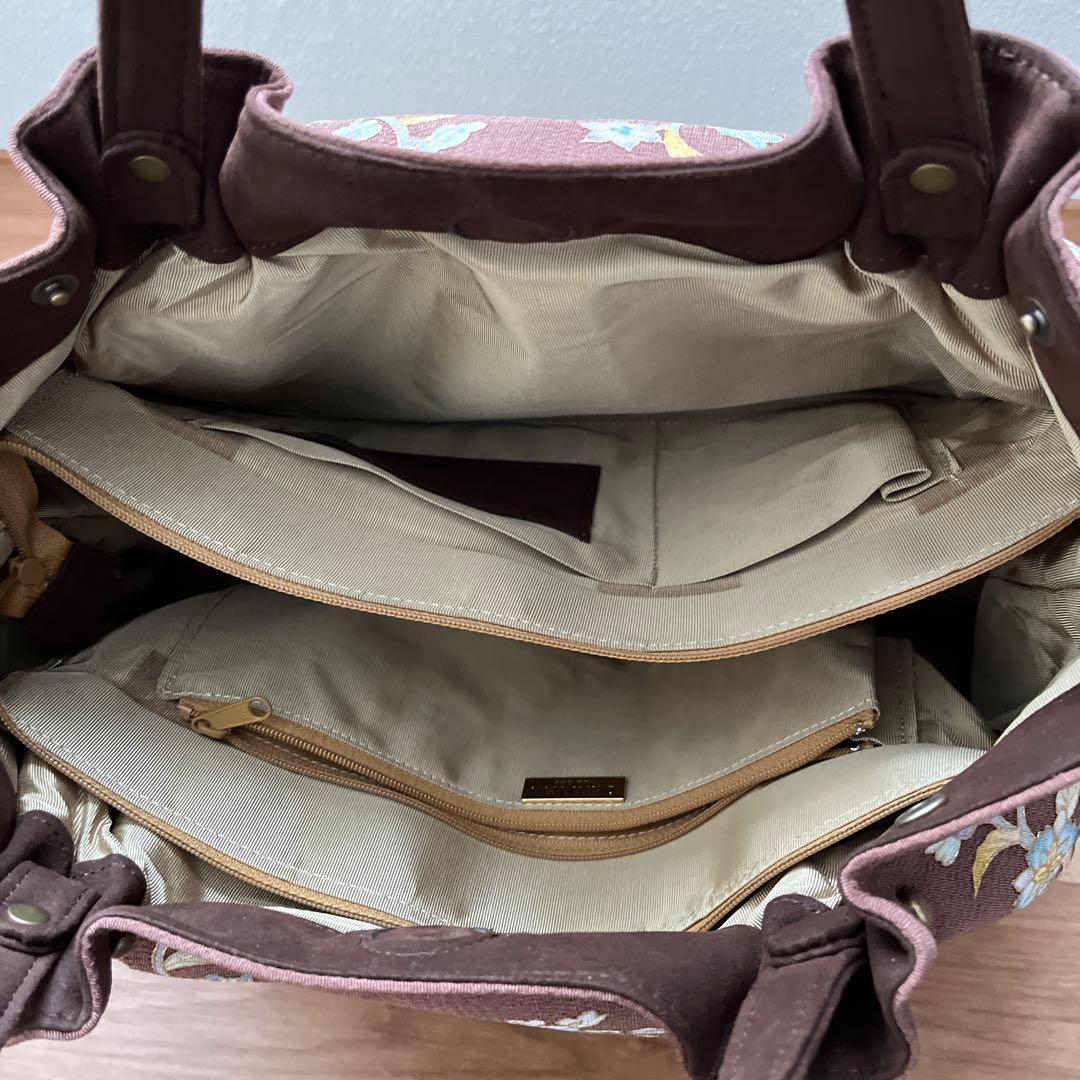 【新品】OKAJIMA 刺繍入り和装用バッグ 中型