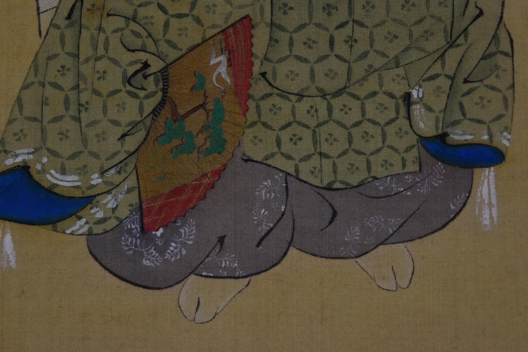 圓山應挙/円山応挙/翁図/祝事人物図/横物/掛軸☆宝船☆Z-696