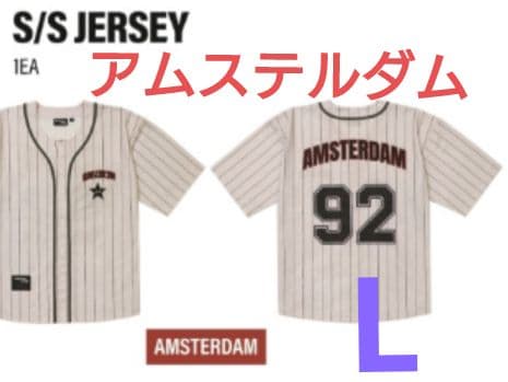 【レア‼️】BTS JIN ジン ツアー野球シャツ アムステルダム L新品未開封