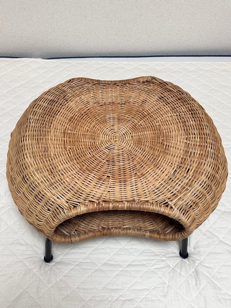 IKEA ガムレフルト ラタン製収納付きスツール