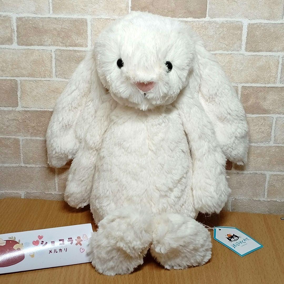  Cream Bunny 白　M　うさぎ　兎　動物　ぬいぐるみ