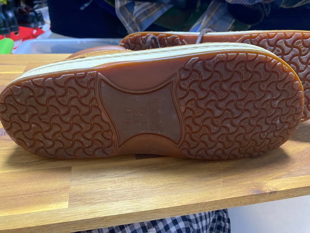 ビルケンシュトック　ブラウン スエード モカシン