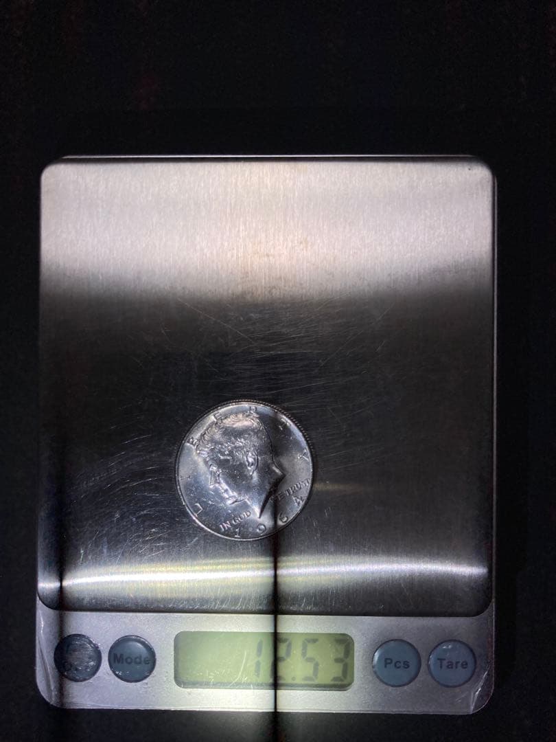 《アメリカ》ケネディハーフダラー銀貨3枚(1964年)