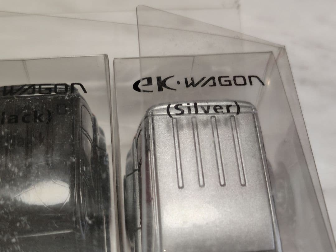 9台セット　ミニカー　三菱　ekワゴン　プルバック　カラーサンプルミニカー