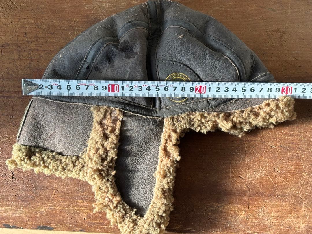 当時物 希少 ケータハム レザー フライトキャップ