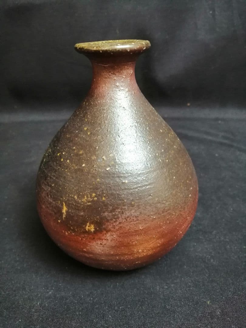 【茶道具】伊勢崎満造　備前酒器　懐石道具281