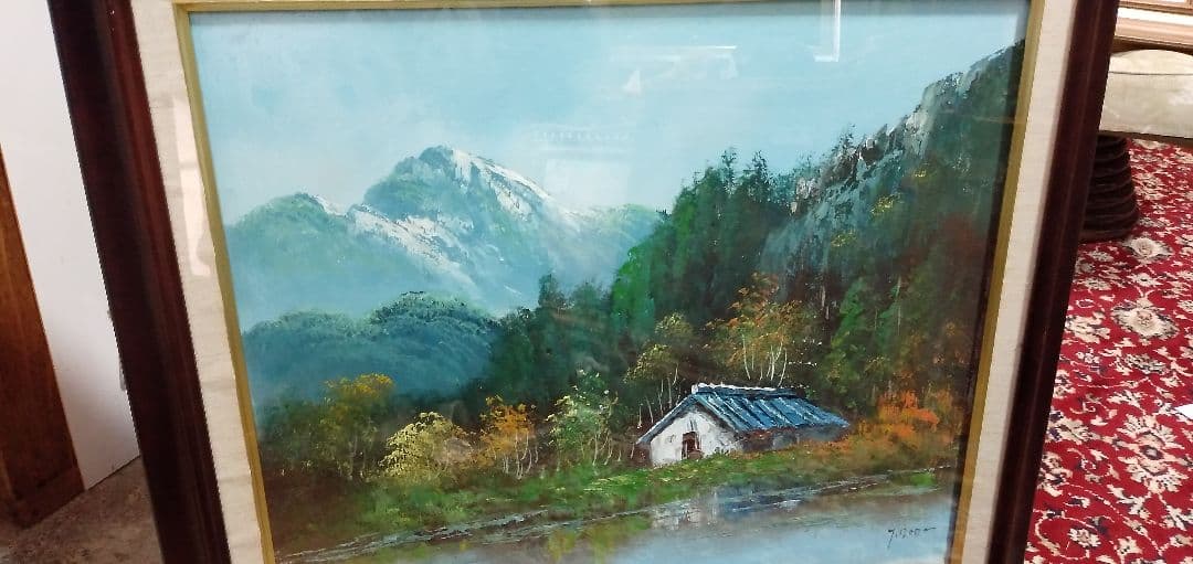 F10号油絵です写真5枚見てください絵のみの値段です