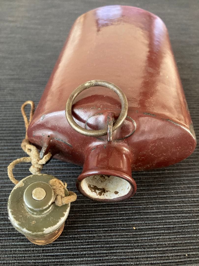 WW2 ドイツ軍 将校装備品 1941刻印　ホーロー型 水筒