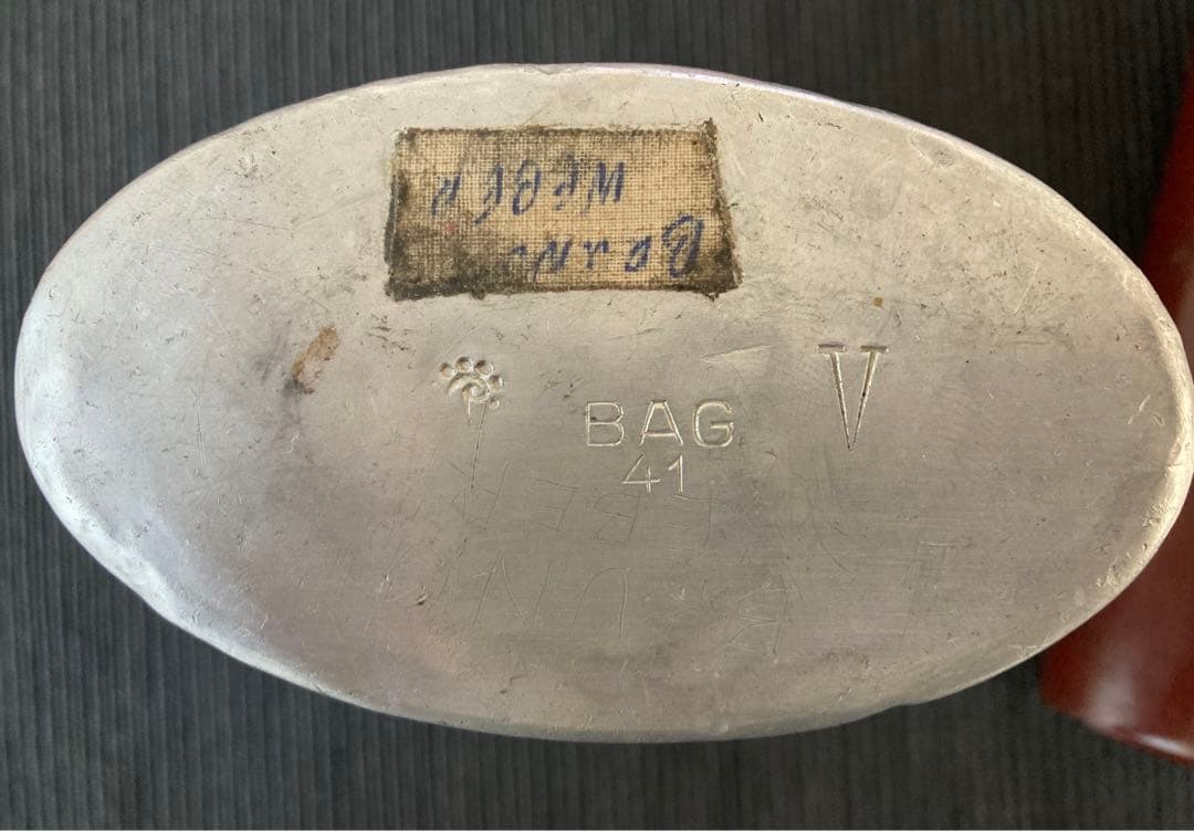 WW2 ドイツ軍 将校装備品 1941刻印　ホーロー型 水筒