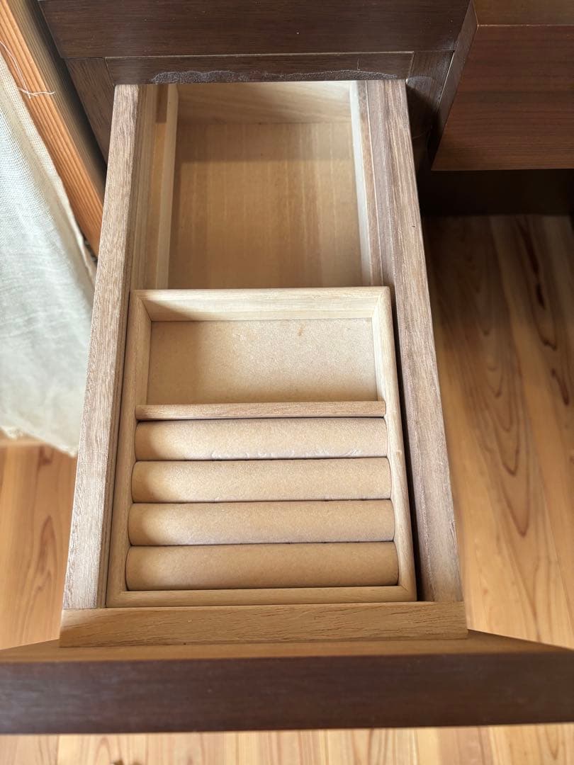 木製ドレッサー・鏡台 ウォールナット　府中家具