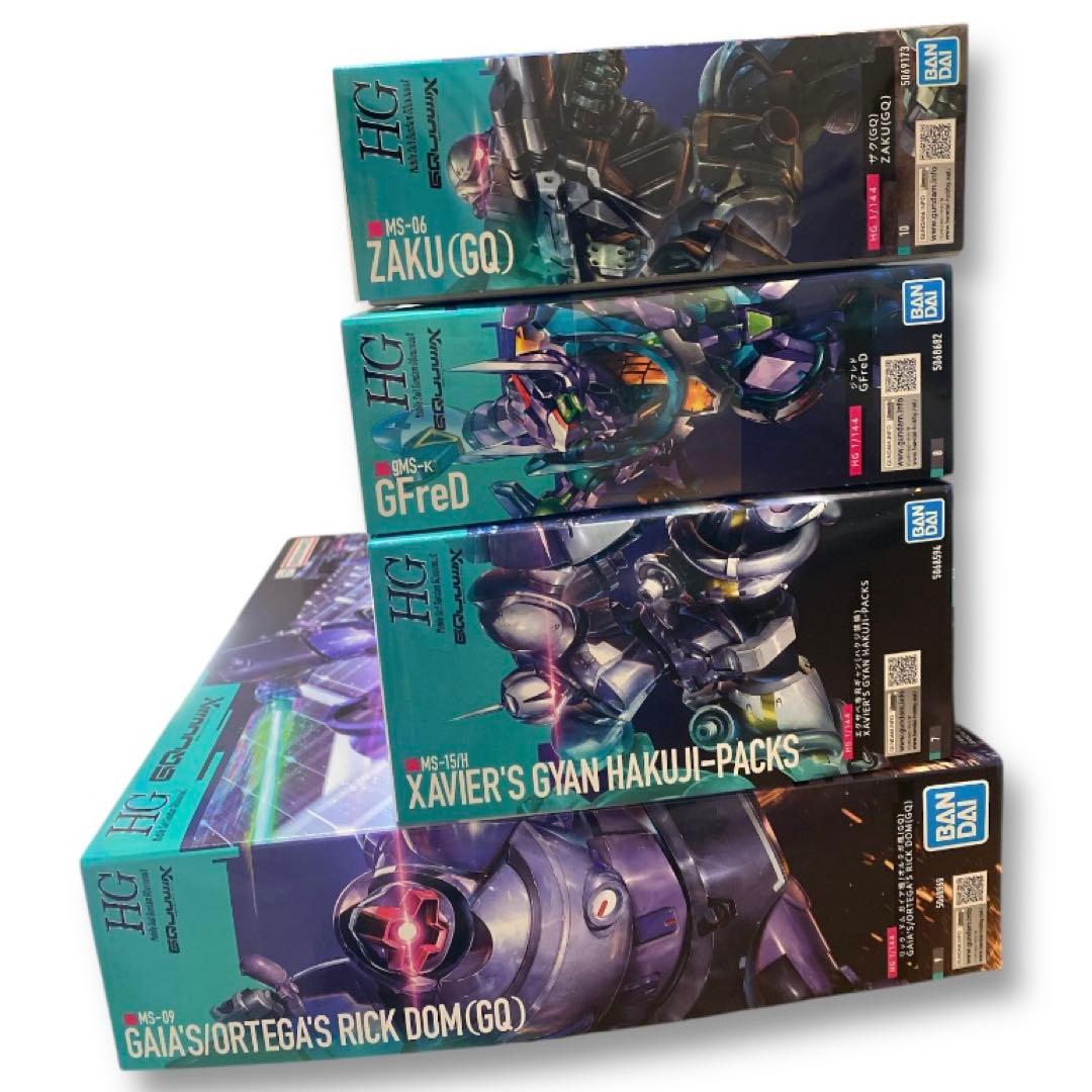 【ジークアクス】HG ガンプラ 8点まとめ売り　シャア専用ザク　白いガンダム