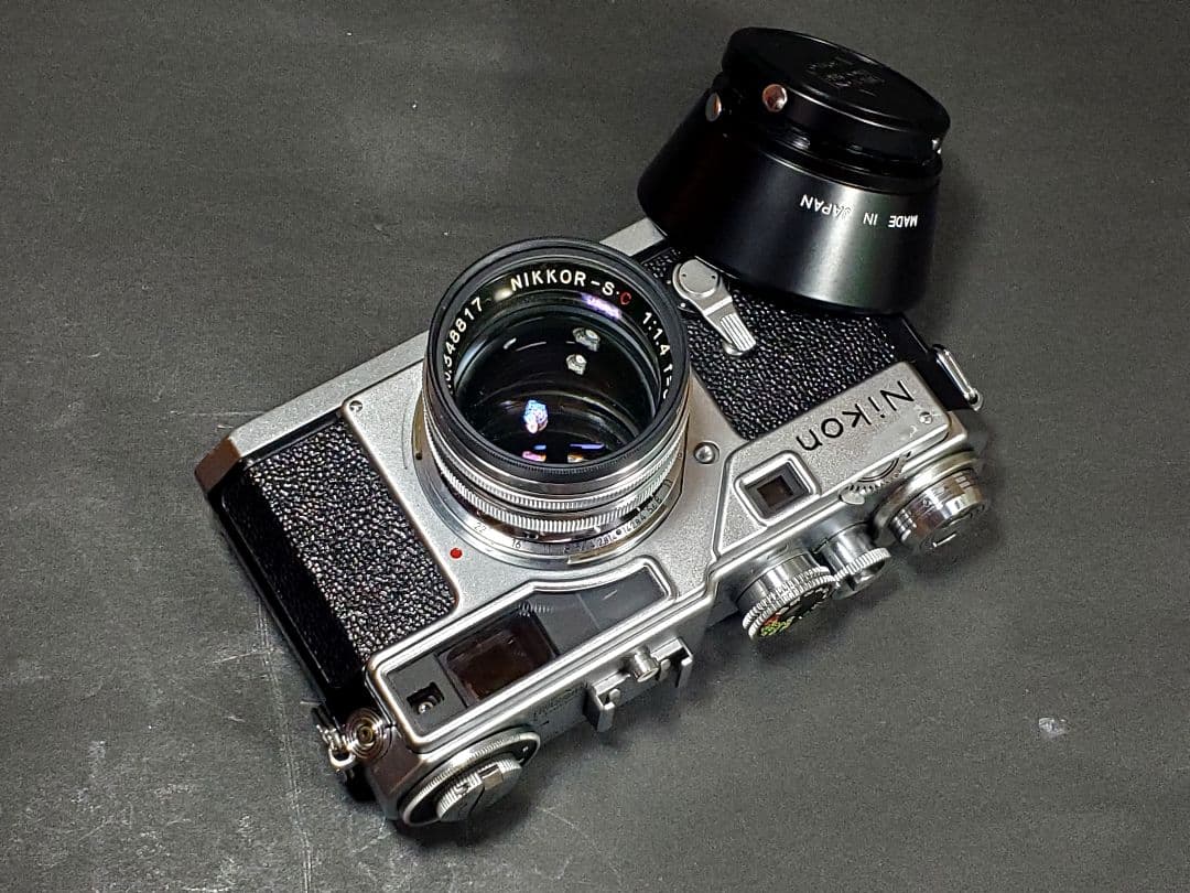 ニコンSP白ボディー50mm1.4　レンズフィルター/新品フード付