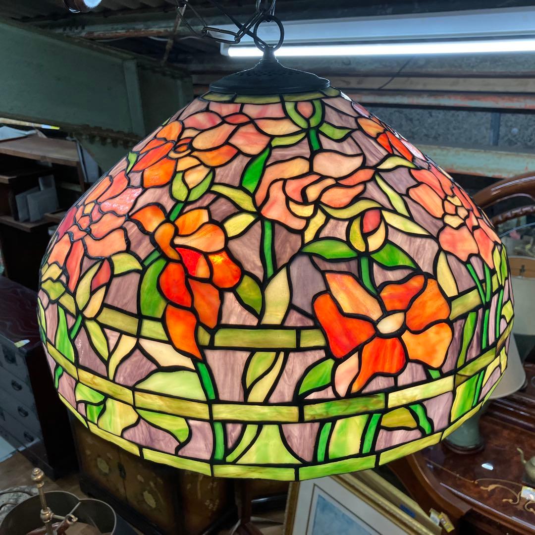 ステンドグラス照明 ペンダントライト 吊り下げ アンティーク クラシック