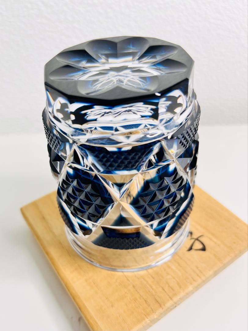 [未使用] 島津薩摩切子　色被せガラス　オールドファッションズタンブラー