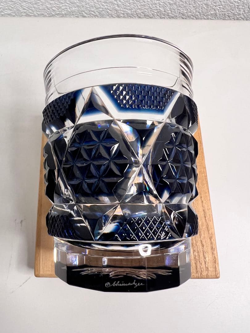 [未使用] 島津薩摩切子　色被せガラス　オールドファッションズタンブラー