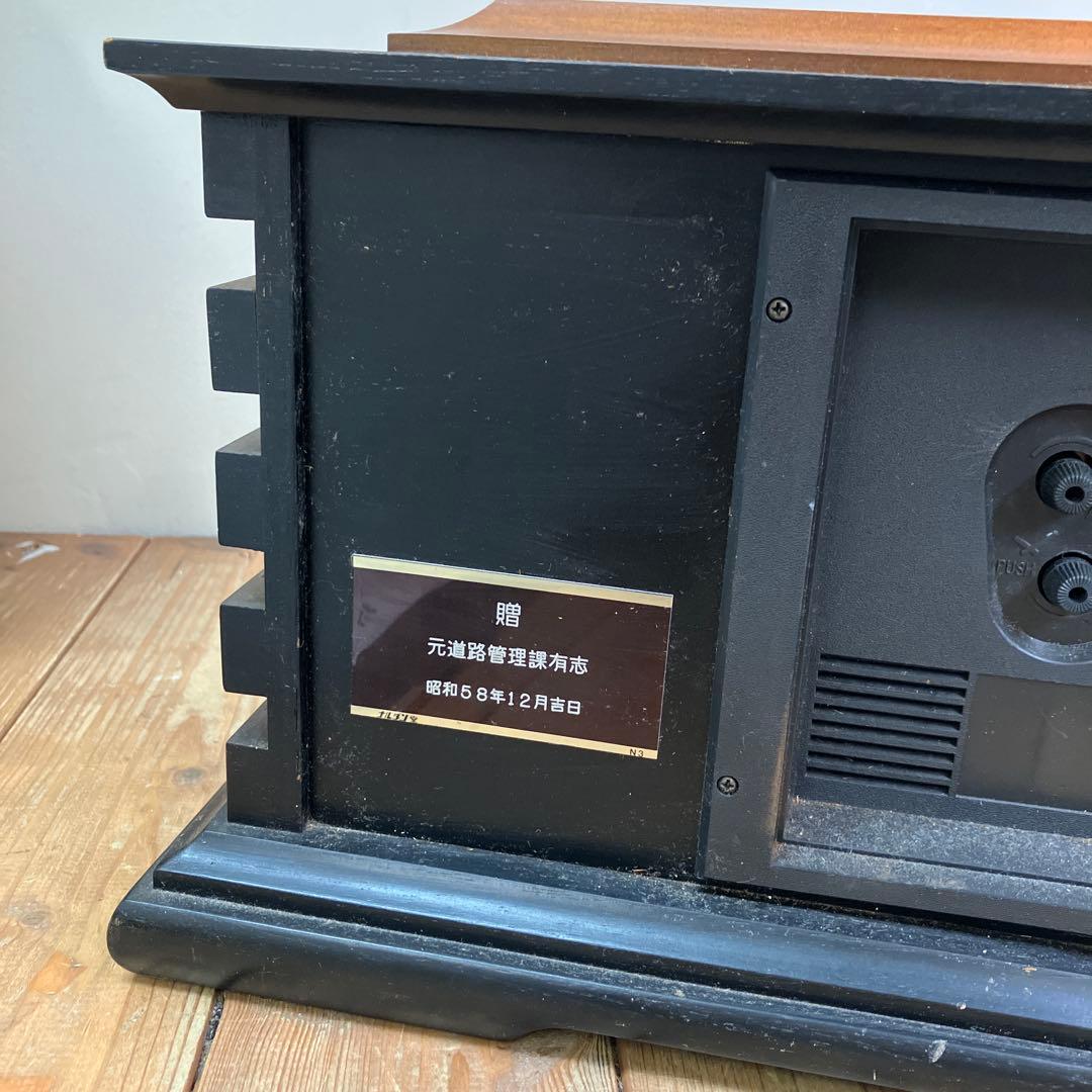 E-3 昭和レトロ シチズン 木枠 木製 置時計 目覚まし時計 置型 時計