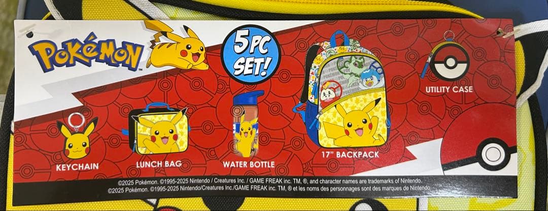 ポケモンピカチュウリュック 5点➕カードPokémon5PC SET➕cards