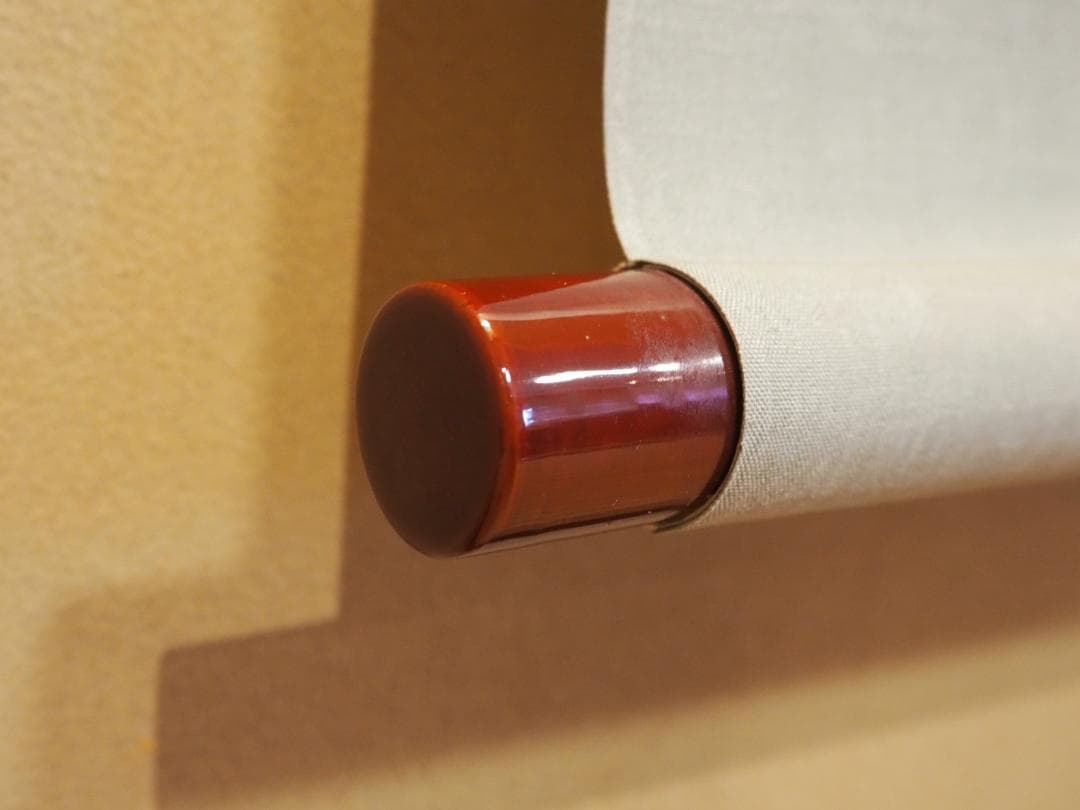 東原方僊自筆『柳燕之図』掛軸（共箱）