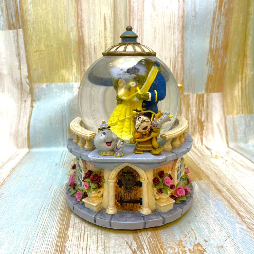 美女と野獣 ベル ルミエール ポット婦人 スノーグローブ フィギュア