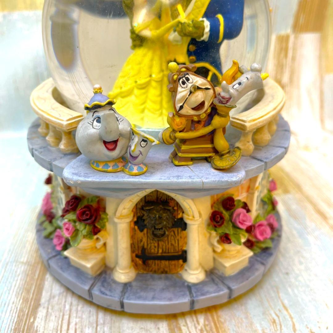 美女と野獣 ベル ルミエール ポット婦人 スノーグローブ フィギュア