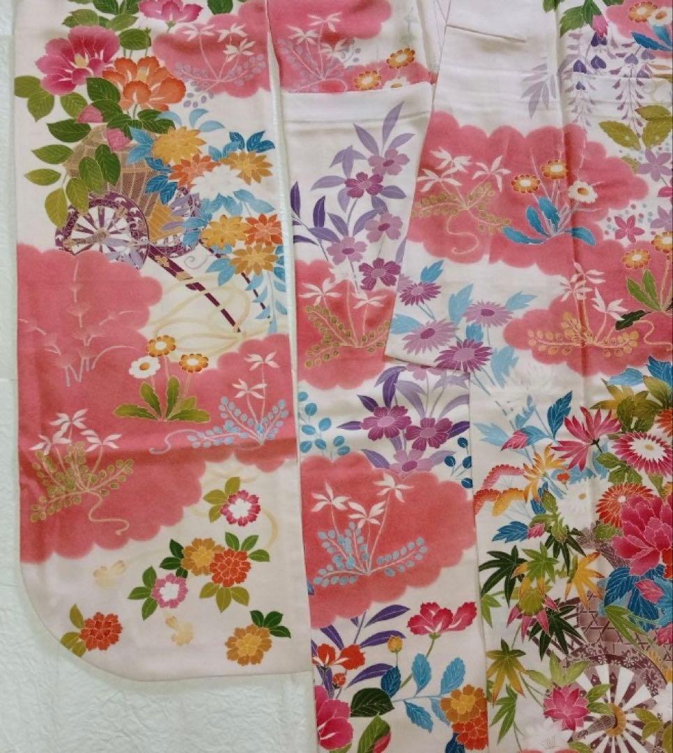 一級技能士手縫いの加賀友禅の振袖