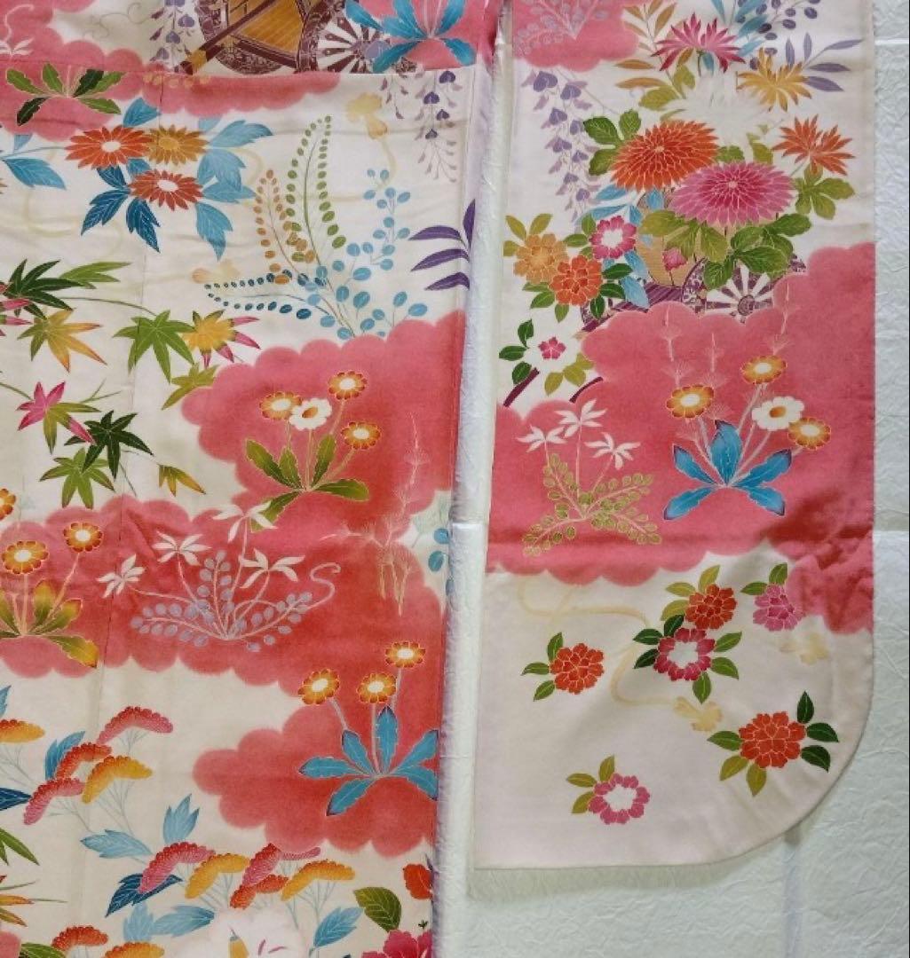 一級技能士手縫いの加賀友禅の振袖