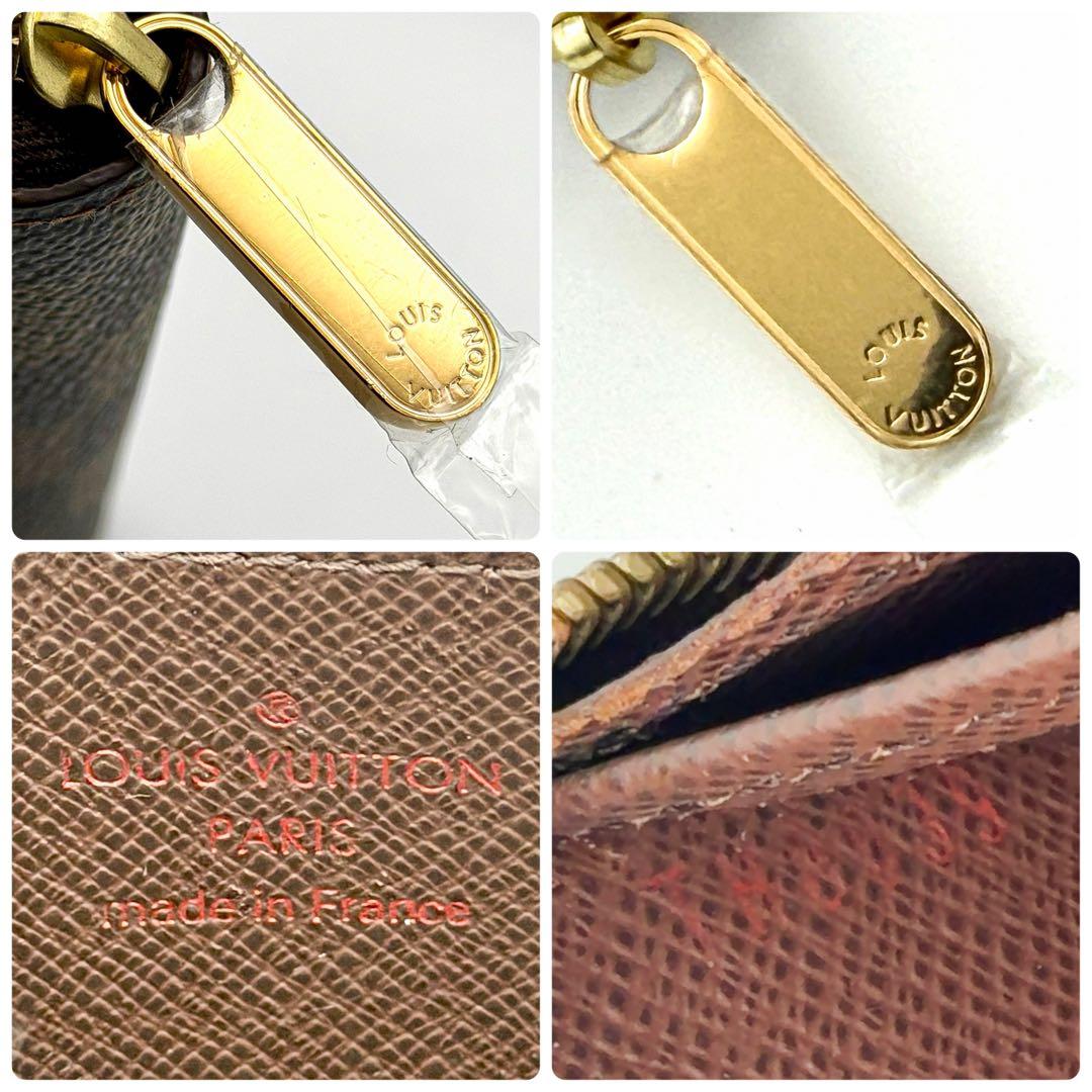 【未使用展示】ルイヴィトン ダミエ ジッピー パース 小銭入れ エベヌ