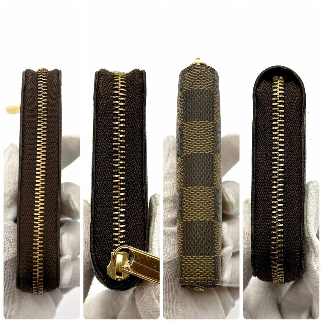 【未使用展示】ルイヴィトン ダミエ ジッピー パース 小銭入れ エベヌ