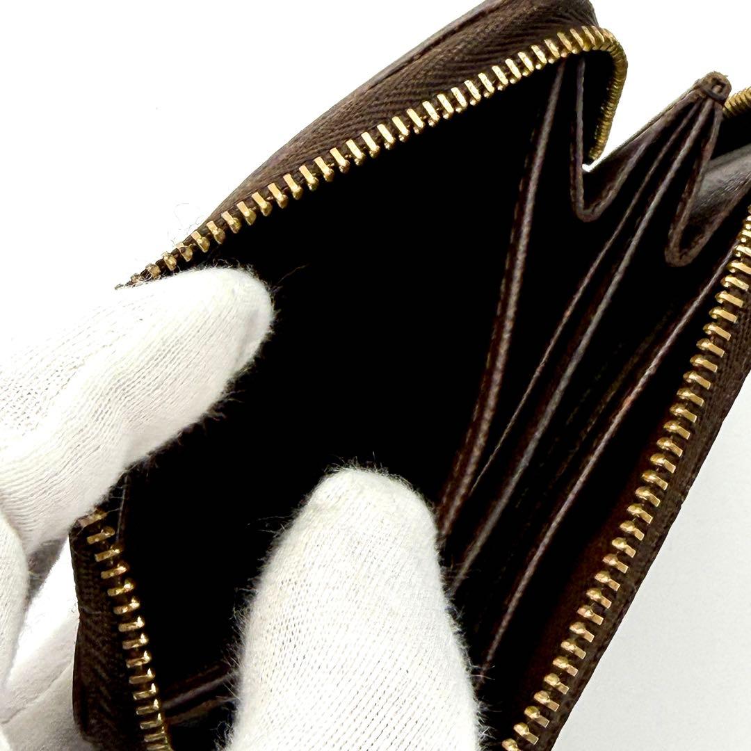 【未使用展示】ルイヴィトン ダミエ ジッピー パース 小銭入れ エベヌ
