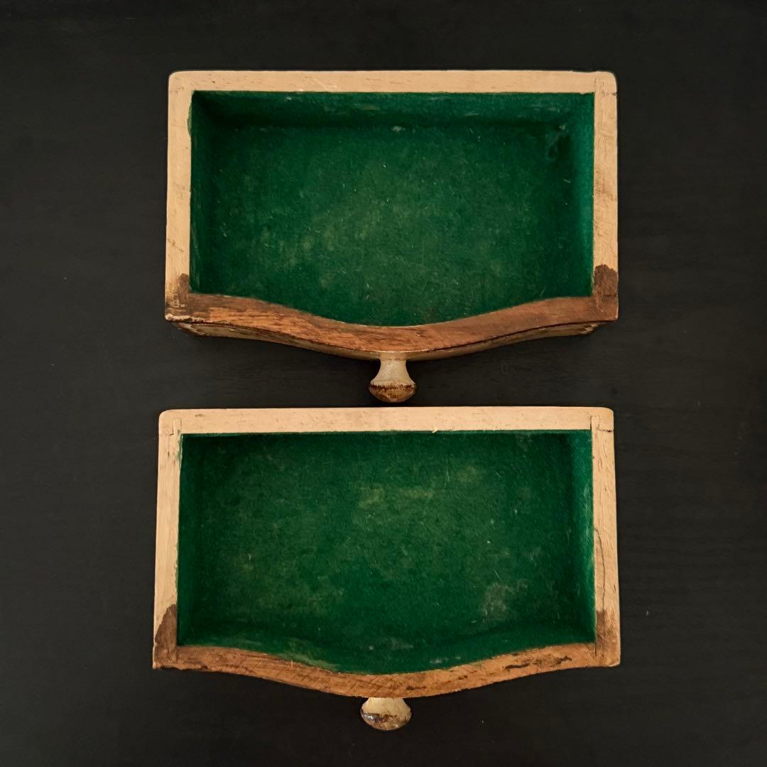 フランス　アンティーク　小物ケース　木製