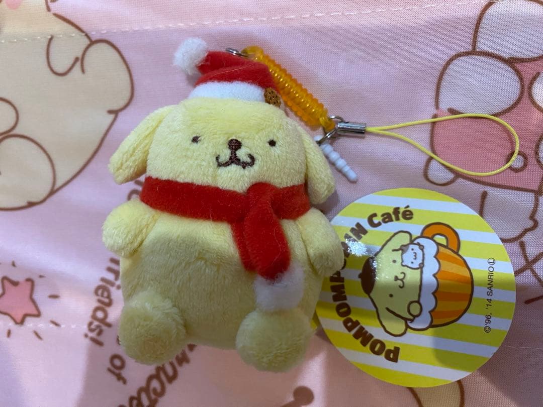 ［新品レア］ポムポムプリン　サンタマスコット　ポムポムプリンカフェ☆セール✨