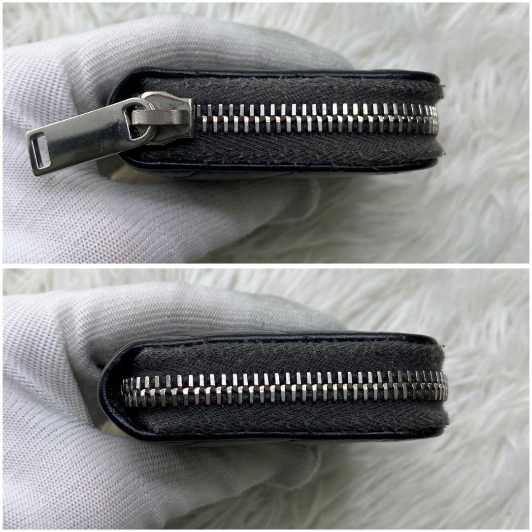 サンローラン ケース ラウンドジップ カサンドラ YSLロゴ キルティング