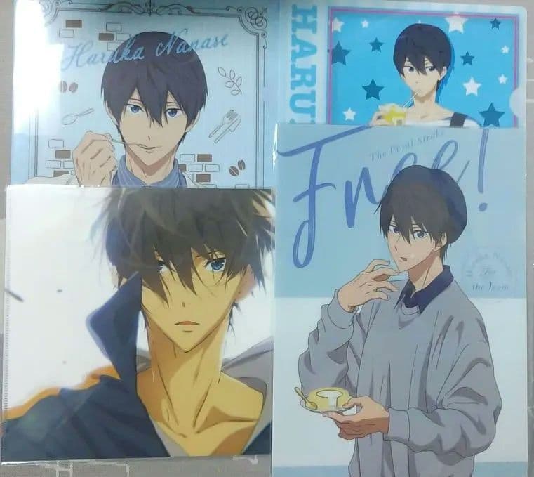 Free! 七瀬遙 ビッグクロスポスター クリアファイル4種セット