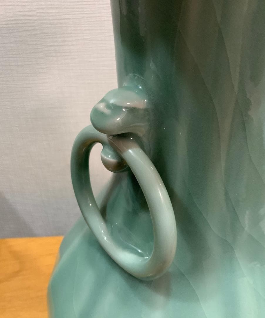 清風与平 二環龍耳 秘色窯花瓶