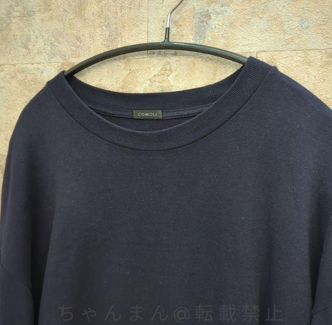 23SS COMOLI 空紡天竺長袖クルー コットンジャージ
