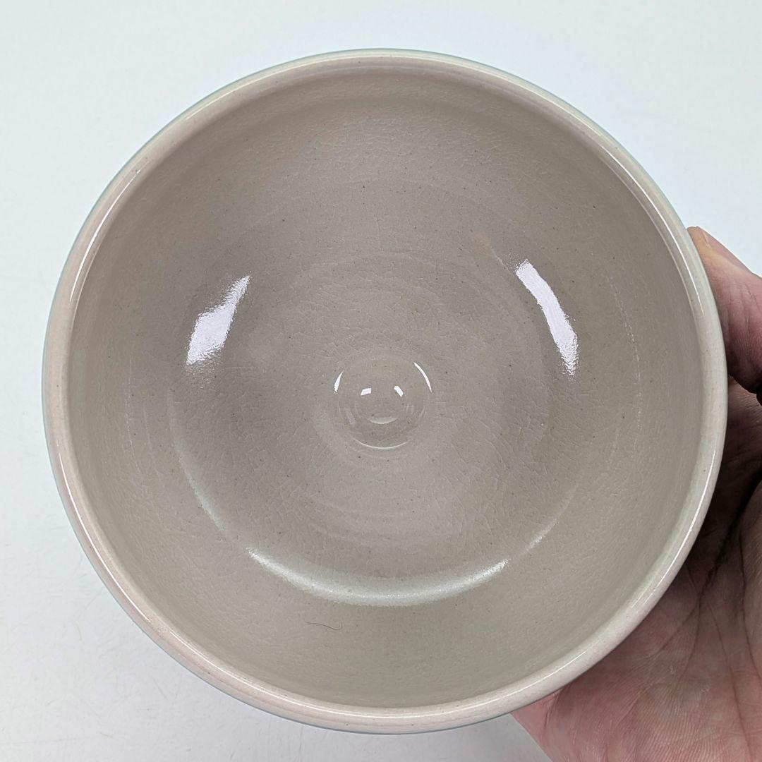 九谷廣仙 九谷焼 青手唐花草文茶盌 合箱合布 抹茶碗 抹茶茶碗 茶道具 茶器