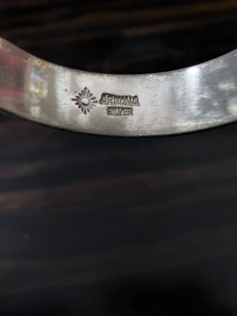 ARIZONA シルバーエングレーブカフブレスレット