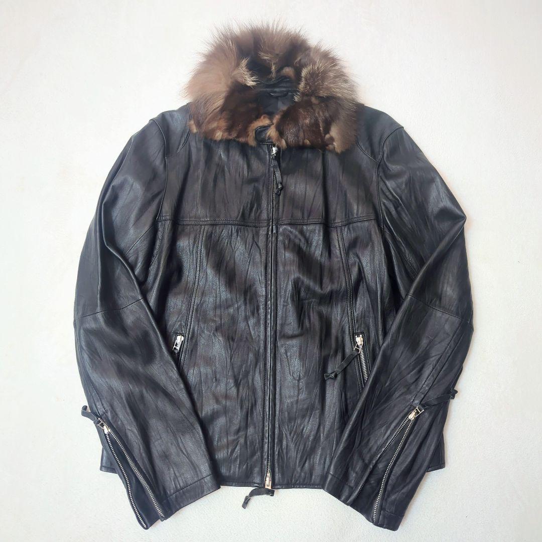 00's OLD UNIQLO オールド ユニクロ ラムレザー ジャケット XL