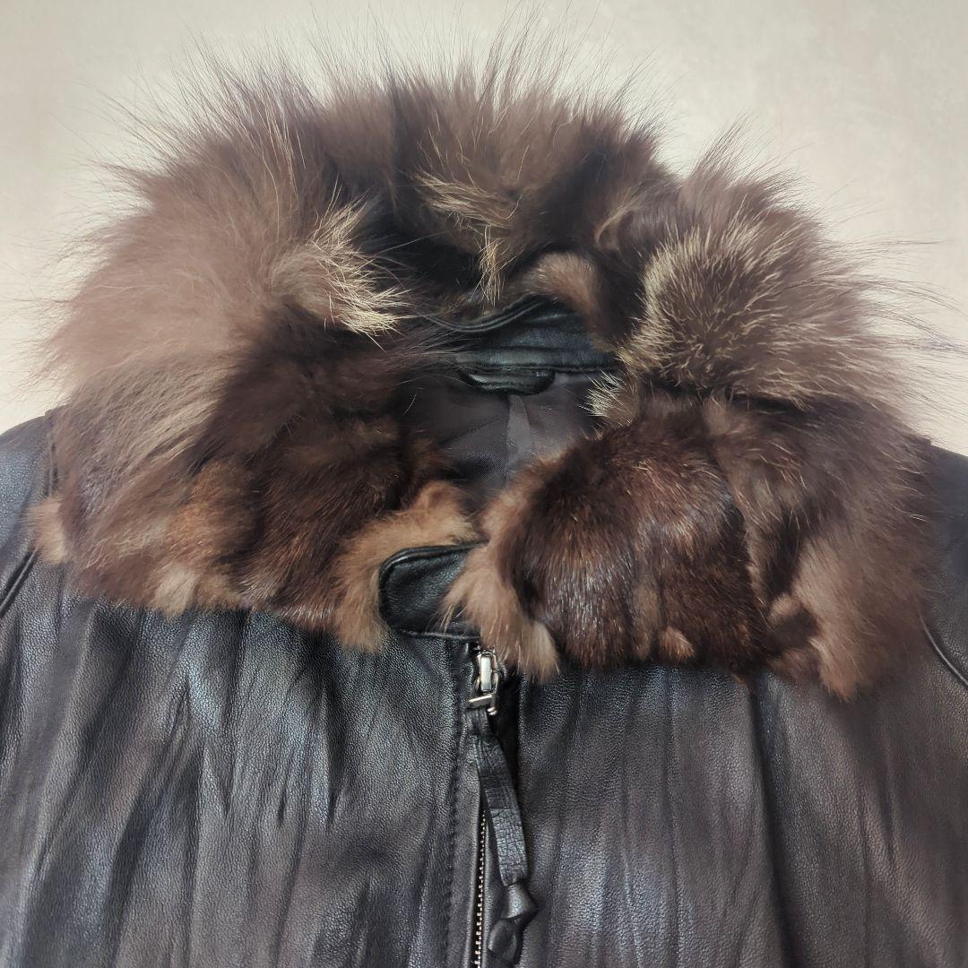 00's OLD UNIQLO オールド ユニクロ ラムレザー ジャケット XL