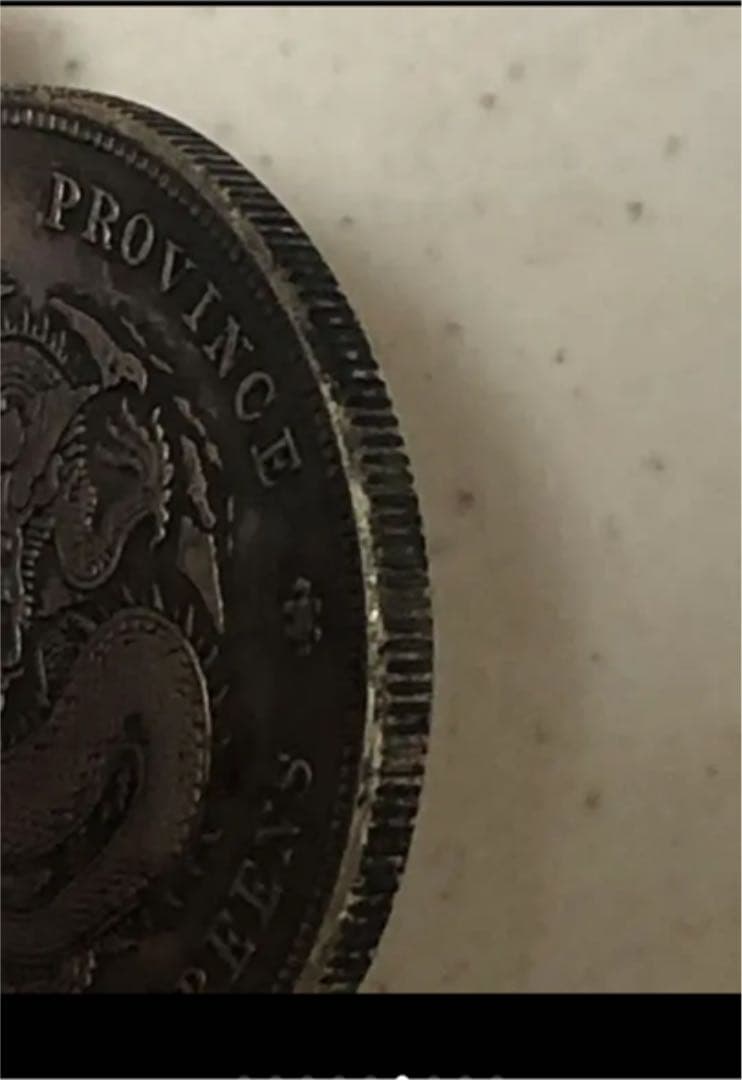 中国清朝後期龍銀 光緖元寶湖南省造庫平七錢二分